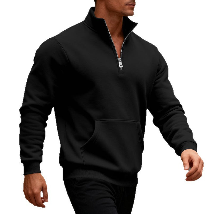 Herren Fleecejacke mit halbem Reißverschluss Echoarchiv