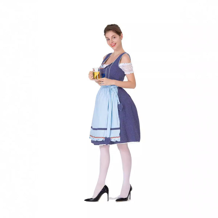 Damen nan tradicionales Oktoberfest Dirndlkleid mit Schürze Echo Archiv