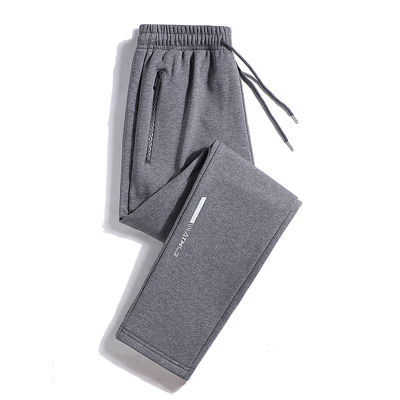 Herren Sportive Jogginghose mit Reißverschlusstasche, Kordelzug und elastischen Bündchen Echo Archiv