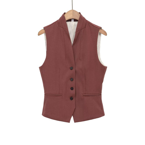 Damen elegante Weste mit schmalem Kragen Echo Archiv