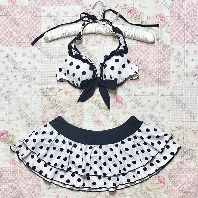 Damen Bikini-Set mit Volantrock und gepolstertem Oberteil Echo Archiv