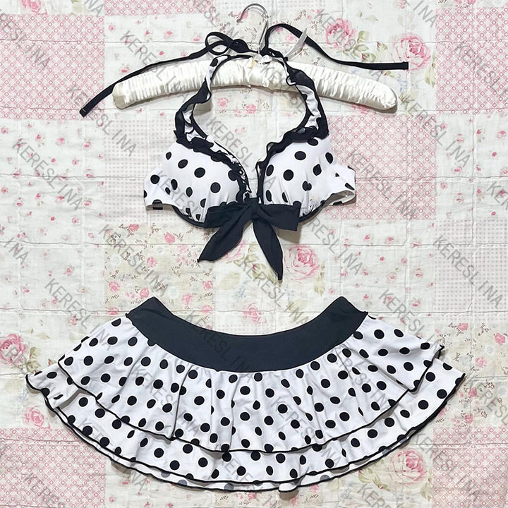 Damen Bikini-Set mit Volantrock und gepolstertem Oberteil Echo Archiv