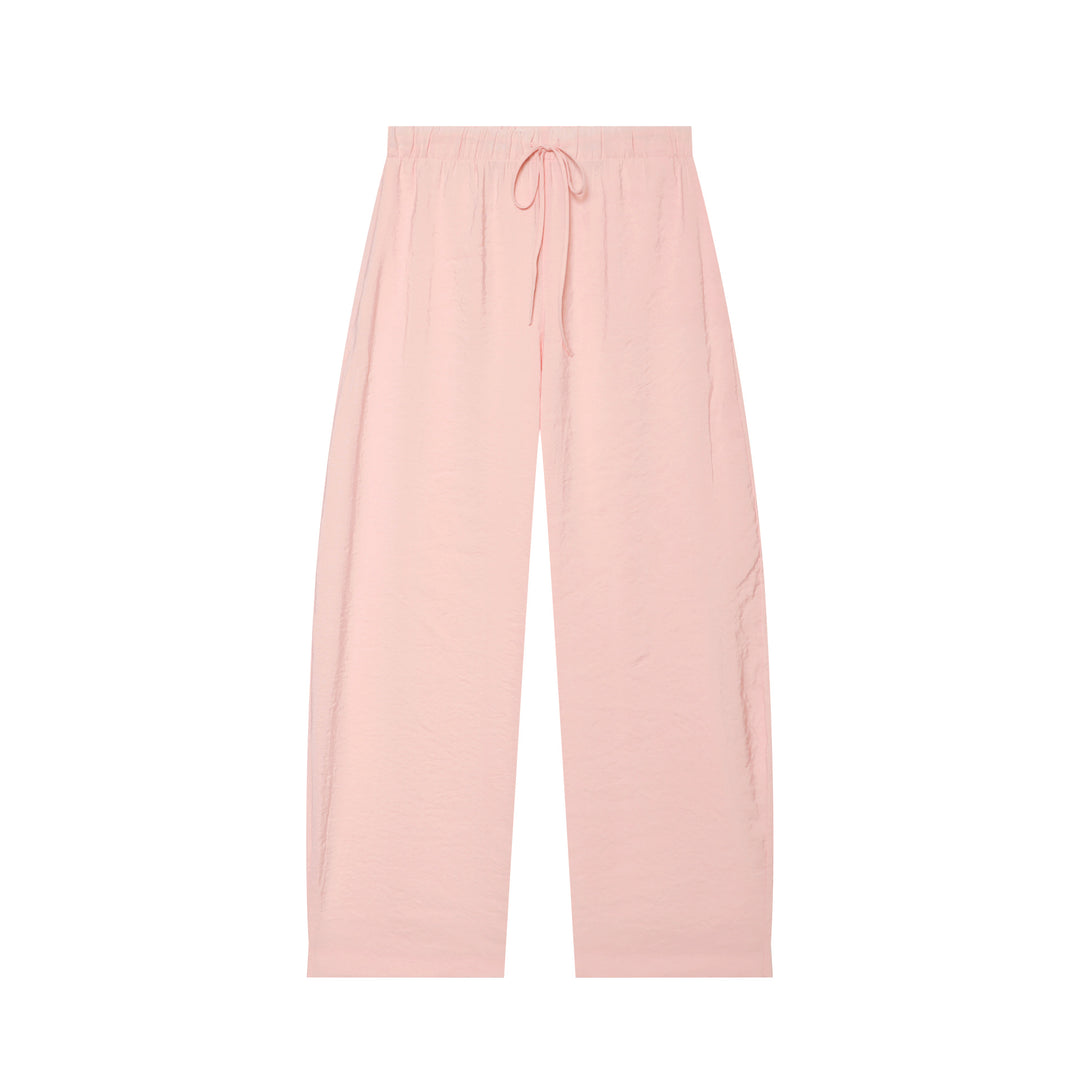 Damen nan weite Leinenlook-Loungebuxe mit elastischem Bund und Kordelzug Echo Archiv