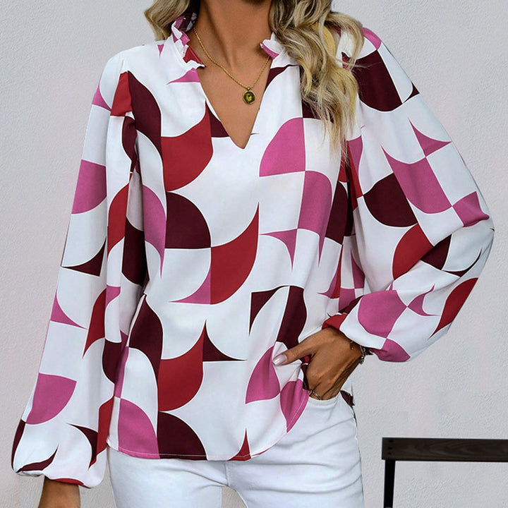 Damen Elegante Bluse mit Ballonärmeln Echo Archiv