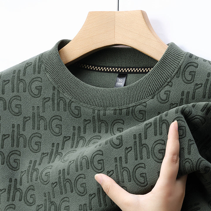 Herren modischer Sweatshirt mit strukturiertem Obermaterial Echoarchiv