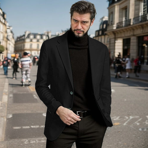 Herren Eleganter Einreiher-Blazer Echoarchiv