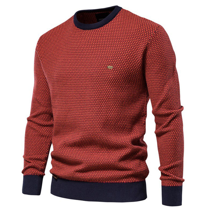 Herren Strickpullover im modernen Wabenmuster mit angenehmem Tragegefühl Echoarchiv