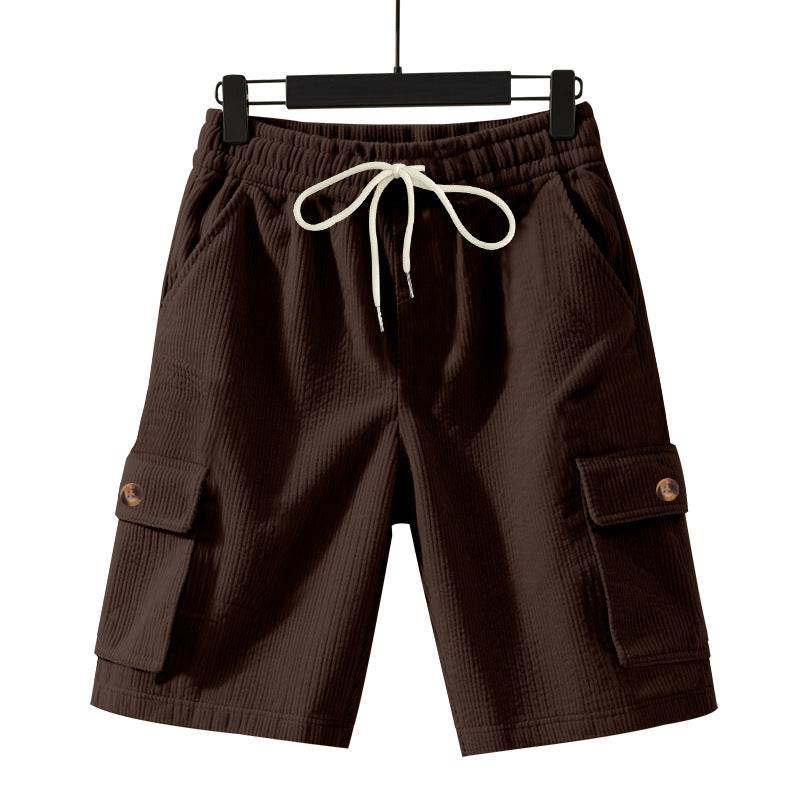 Herren lässige Cargo-Shorts mit elastischem Bund und praktischen Seitentaschen Echoarchiv
