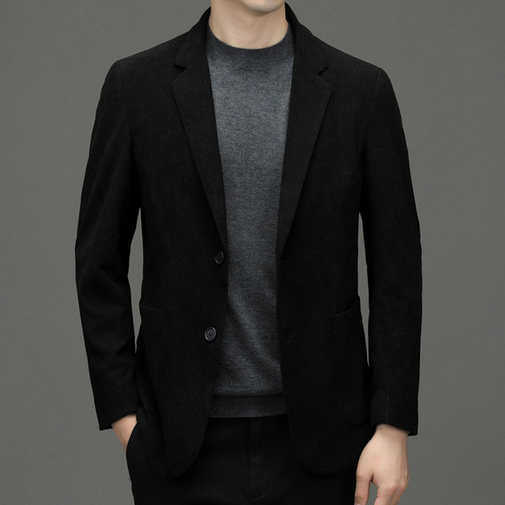 Herren Kordsakko Slim-Fit aus Baumwollmix mit aufgesetzten Taschen Echoarchiv
