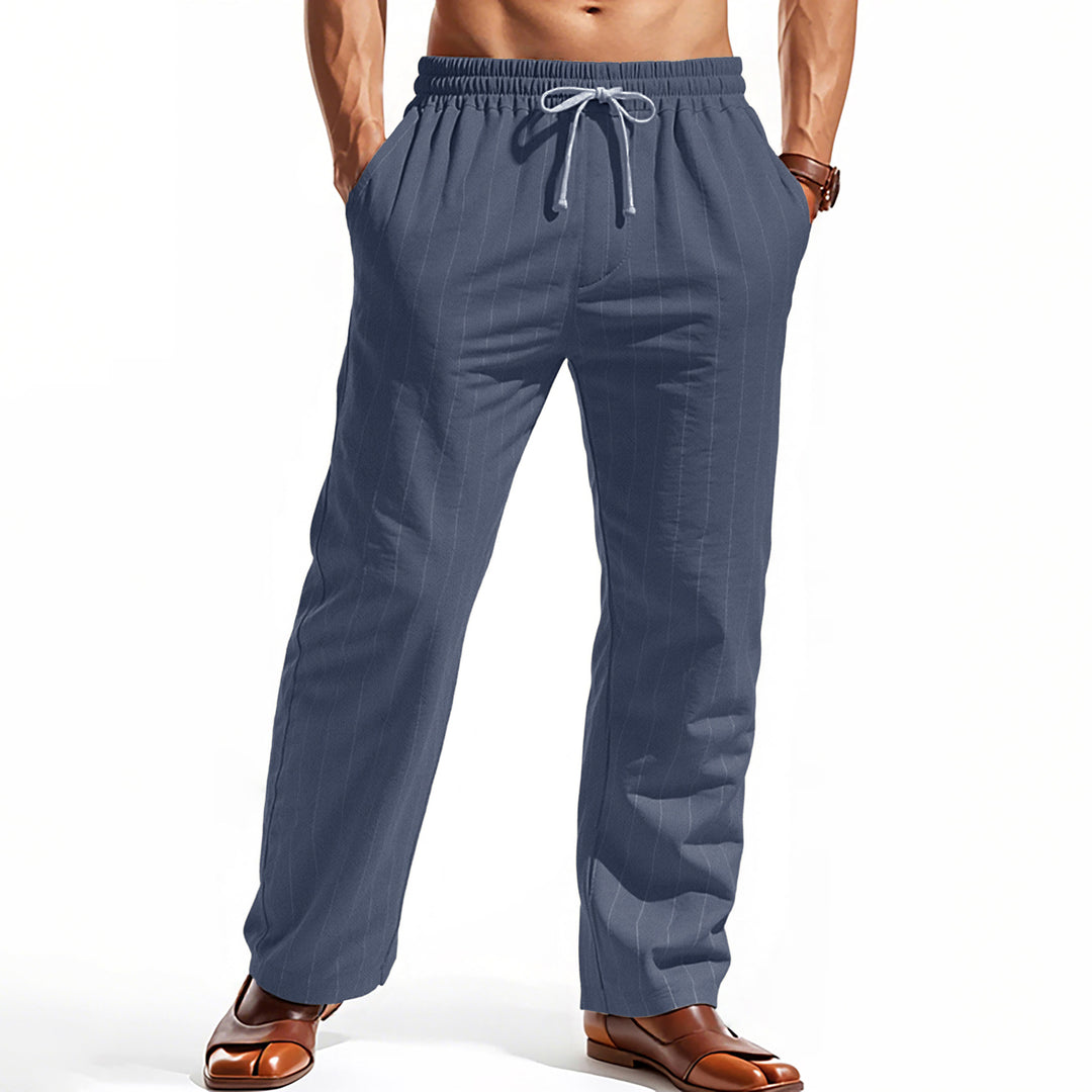 Herren komfortable Freizeithose mit gestreiftem Design Echoarchiv