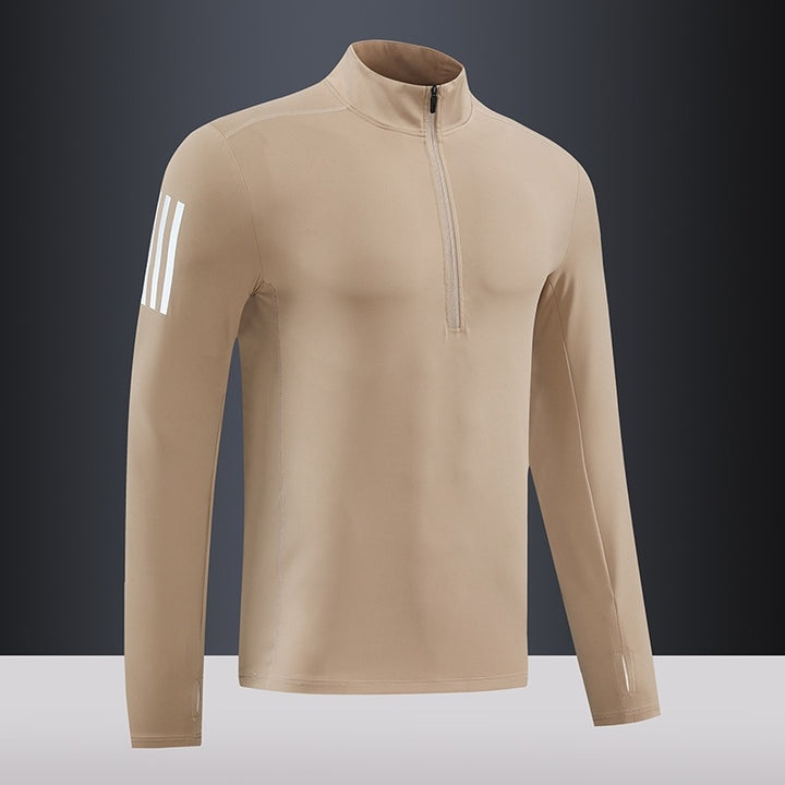 Herren Funktions-Thermo-Langarmshirt mit kurzem Reißverschluss Echoarchiv