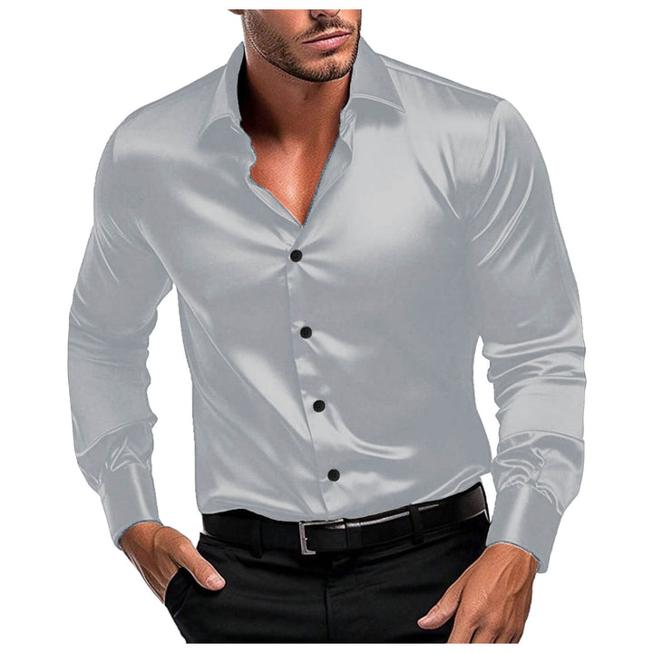 Herren Elegantes Langarmhemd aus feinem Stoff Echoarchiv