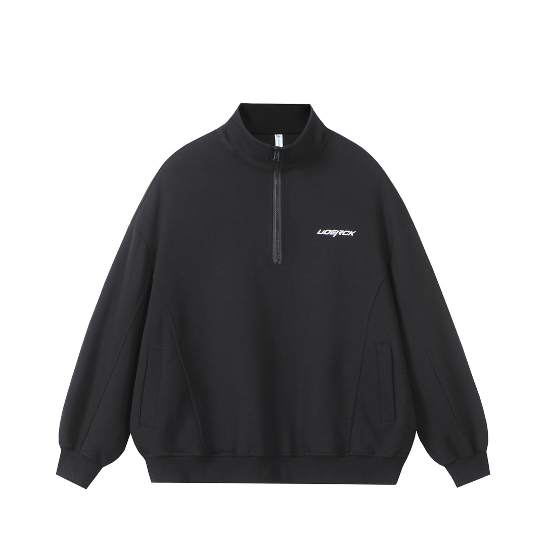Unisex Oversize-Halbzip-Sweatshirt aus French-Terry mit Stehkragen Echoarchiv