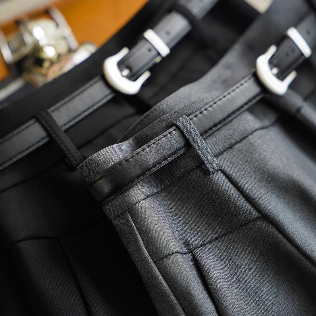 Damen Eleganter Midirock mit Taillengürtel Echoarchiv
