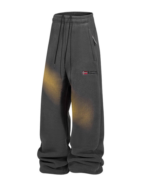 Damen Fleece-Hose mit elastischem Bund, Reißverschlusstaschen und Thermo-Innenfutter Echo Archiv