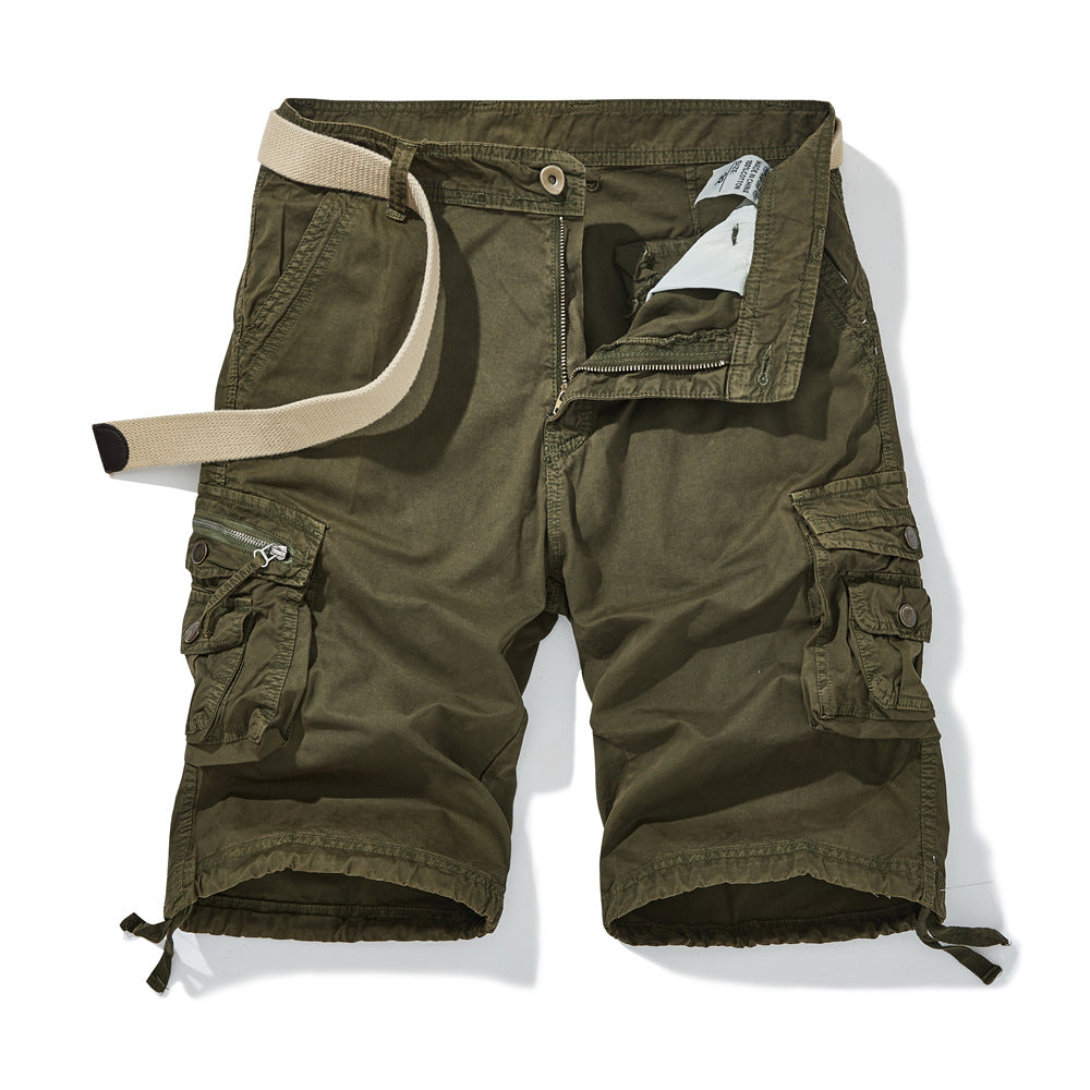 Herren Cargo-Shorts mit vielseitigen Funktionstaschen und verstellbarem Gurt Echoarchiv