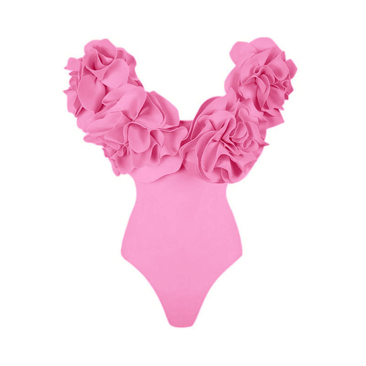 Damen Einteiler Schwimmanzug mit voluminösen Rüschen Echo Archiv