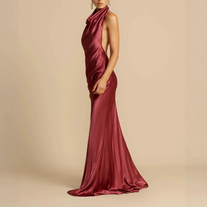 Damen Elegantes Longdress mit schimmerndem Halsbereich Echo Archiv