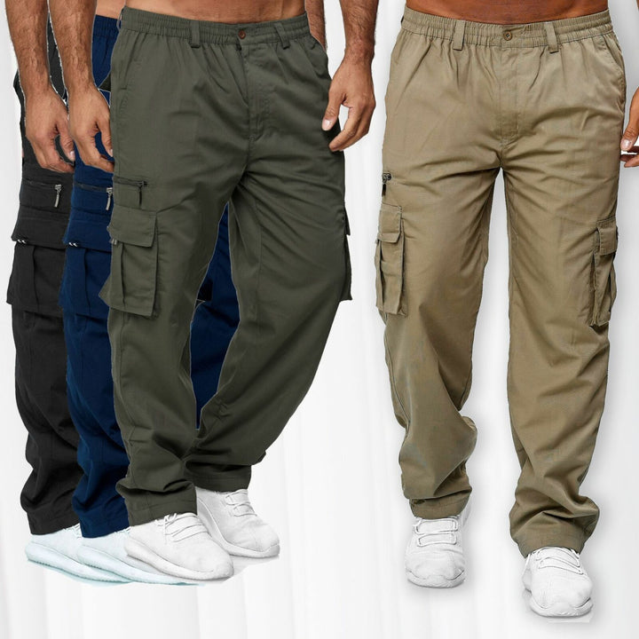 Herren Cargo-Hose mit multifunktionalen Taschen und elastischem Bund Echoarchiv