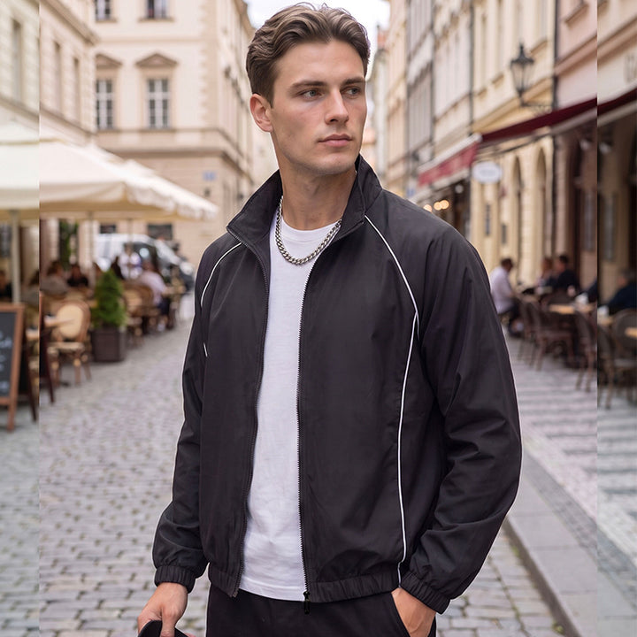 Herren Sportliche Windjacke mit reflektierenden Details Echo Archiv