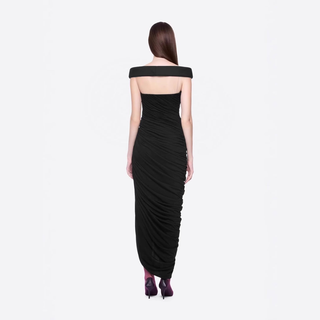 Damen Elegantes Abendkleid mit Off-Schulter-Design und raffiniertem Drapé Echo Archiv