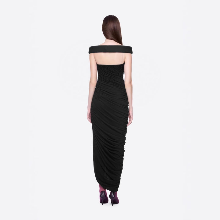 Damen Elegantes Abendkleid mit Off-Schulter-Design und raffiniertem Drapé Echo Archiv