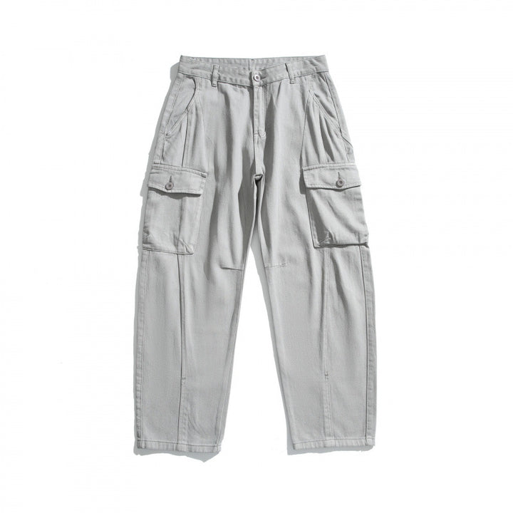 Herren Cargo-Hose im Utility-Stil mit Klappentaschen und geradem Bein Echo Archiv