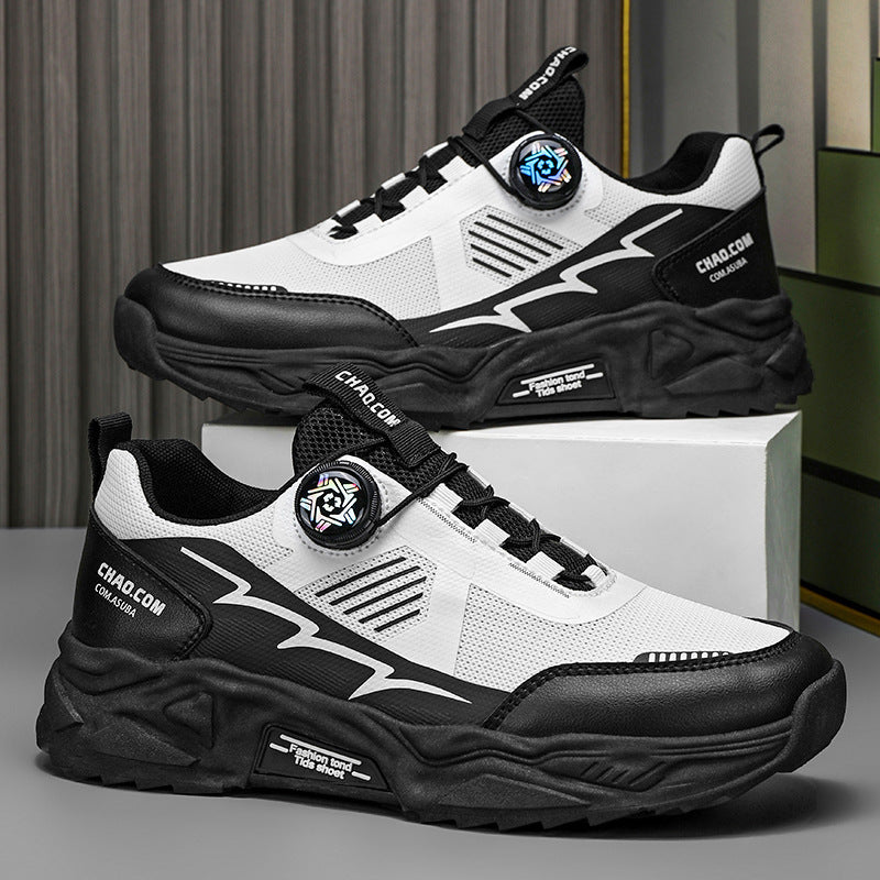 Herren robuste Outdoor-Chunky-Sneaker mit Drehverschluss, atmungsaktivem Strickoberteil und profiliertem Dämpfungssystem – Norré