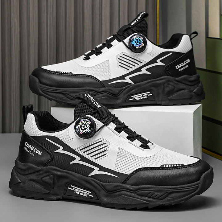 Herren robuste Outdoor-Chunky-Sneaker mit Drehverschluss, atmungsaktivem Strickoberteil und profiliertem Dämpfungssystem – Norré