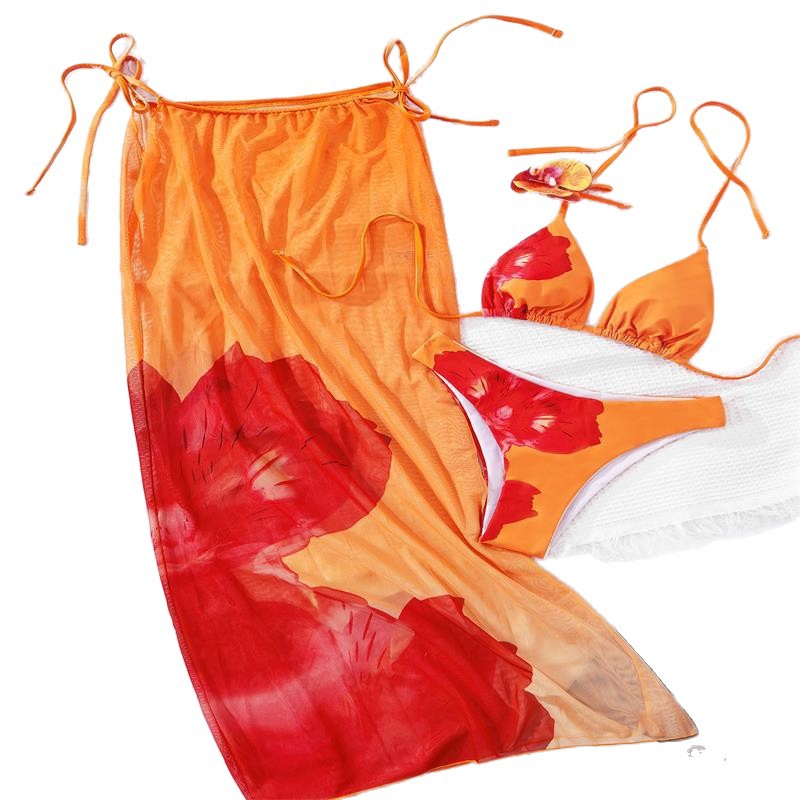 Damen Strandrock mit floralem Muster Echo Archiv