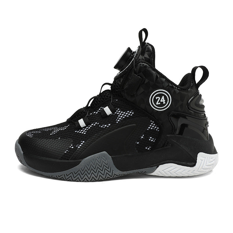 Unisex High-Top Basketball-Sneaker mit Drehverschluss und atmungsaktivem Mesh – Norré