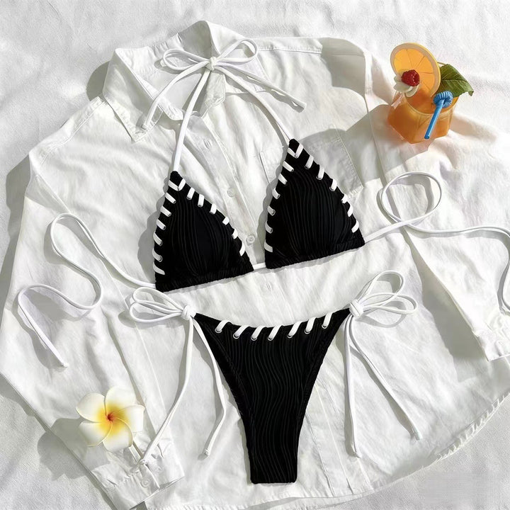 Damen Triangel-Bikini mit Rüschendetails Echo Archiv