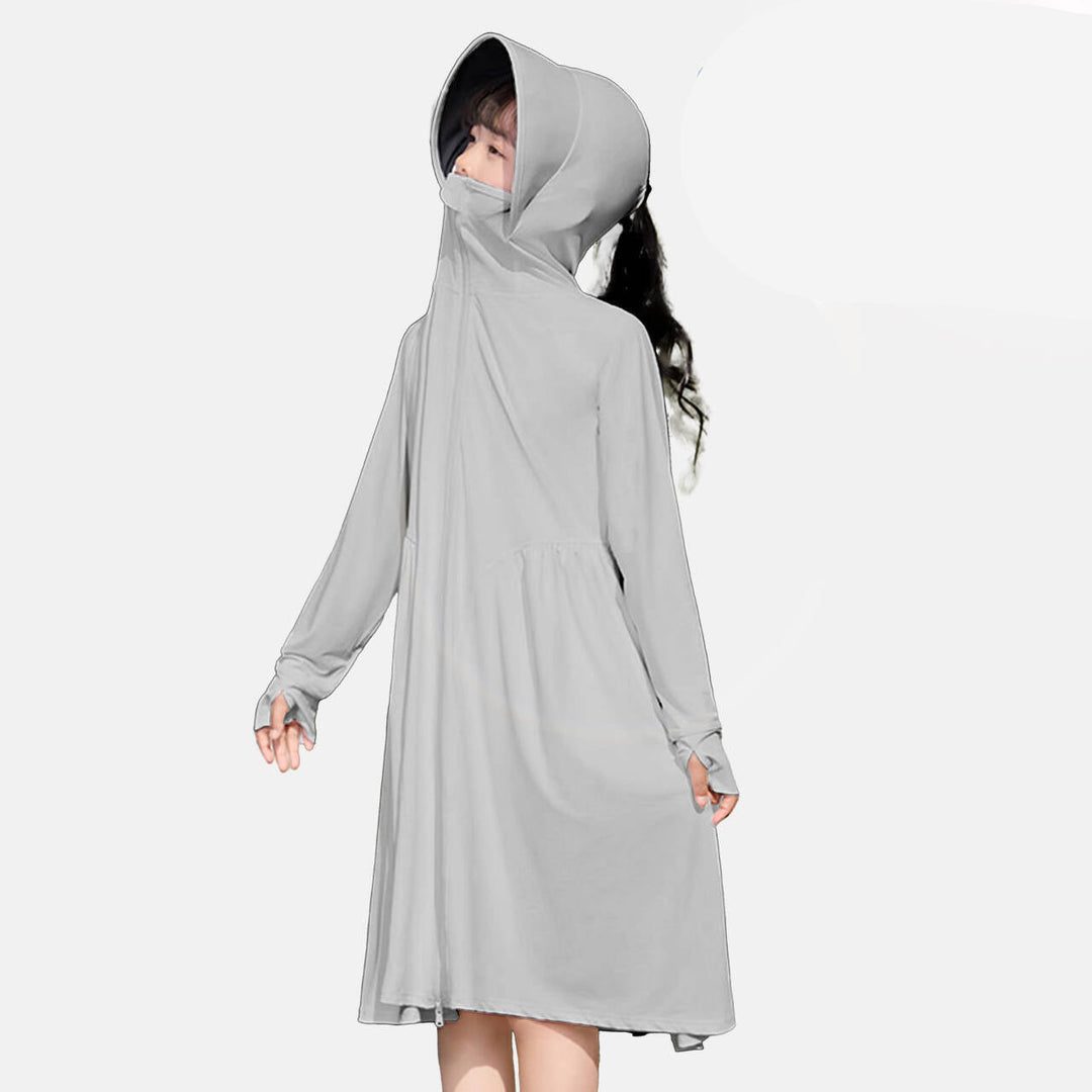 Damen atmungsaktive UV-Schutzjacke mit hohem Kragen Echo Archiv