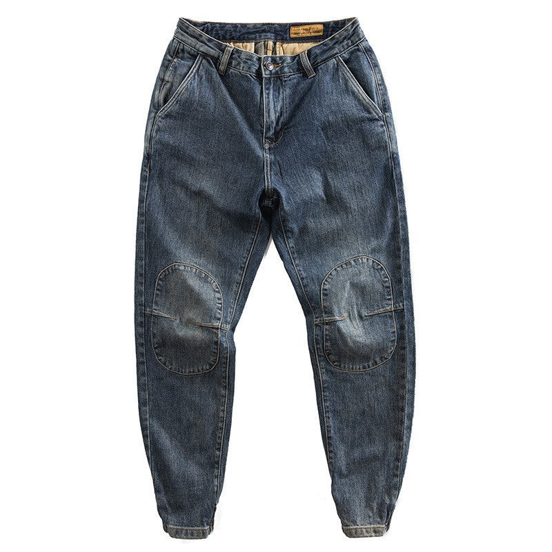 Herren Lässige Jeans mit verstärkten Knien Echo Archiv