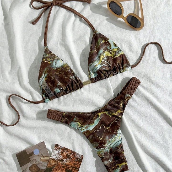 Damen Triangel-Bikini mit innovativen gewebten Details Echo Archiv