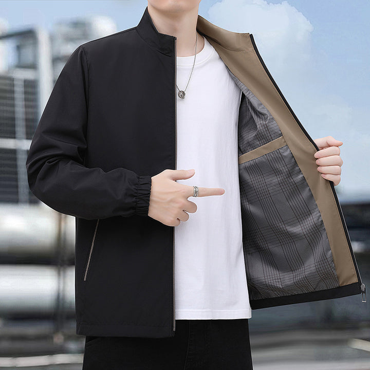 Herren leichte Windjacke mit elastischen Bündchen und trendigem Innenfutter Echoarchiv