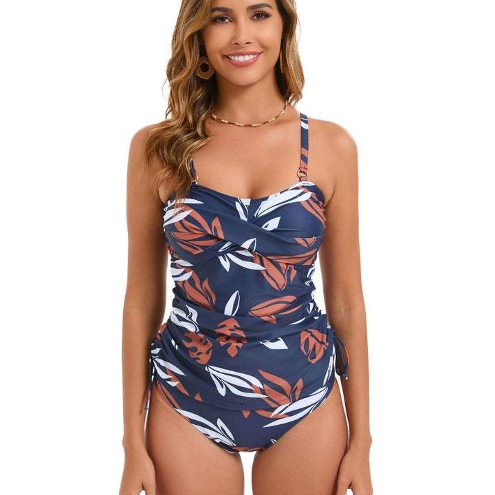 Damen Tankini mit raffinierten Raffungselementen und floralem Design Echo Archiv