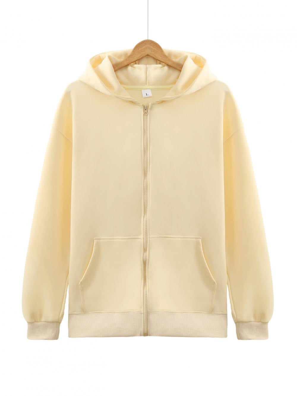 Unisex nan leichter Reißverschluss-Hoodie mit innen angerautem French-Terry, flachen Nähten und Kängurutaschen Echo Archiv