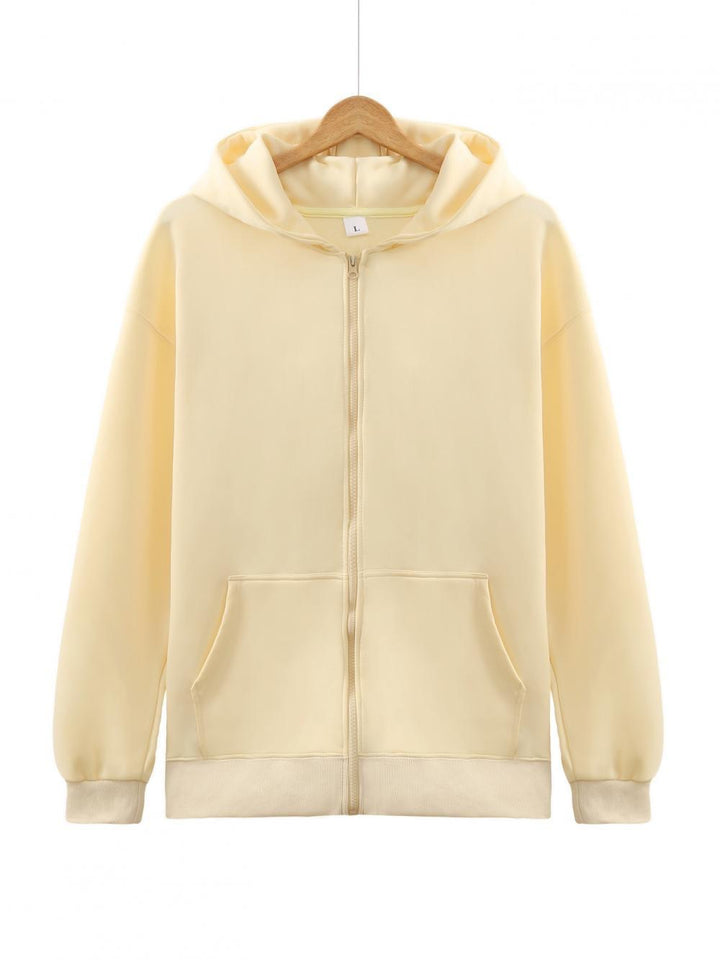 Unisex nan leichter Reißverschluss-Hoodie mit innen angerautem French-Terry, flachen Nähten und Kängurutaschen Echo Archiv