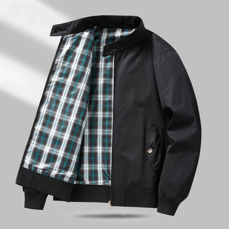 Herren Leichte Übergangsjacke mit Karo-Innenfutter Echo Archiv