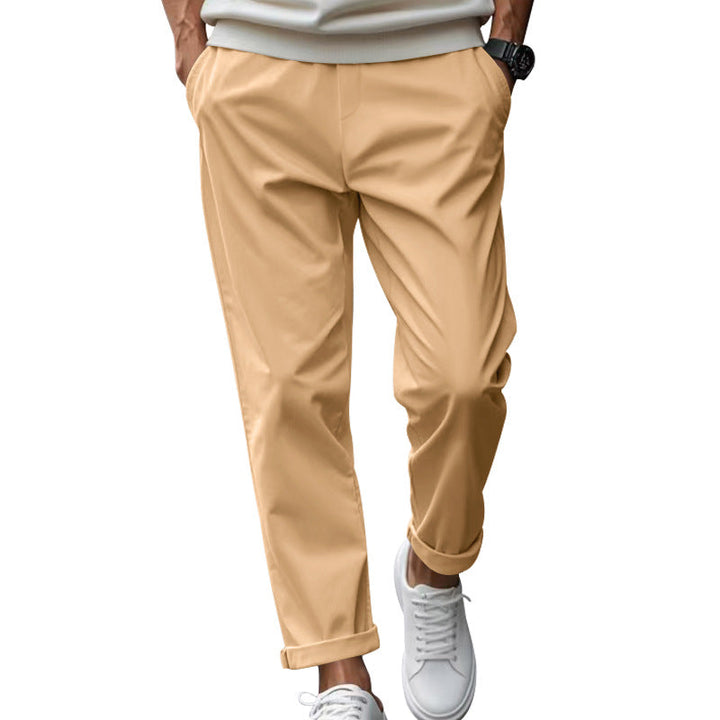 Herren elegante Chino-Hose mit bequemem Bund und modischem Schnitt Echoarchiv