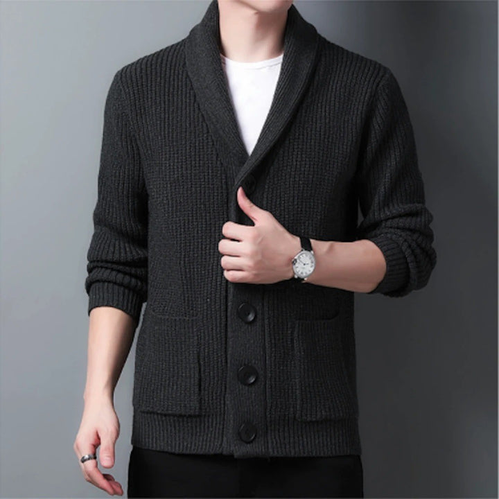 Herren Strickjacke mit elegantem Schalkragen Echoarchiv