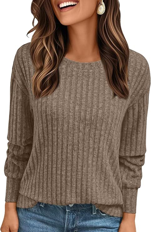 Damen Strukturiertes Rippstrick-Sweatshirt mit Chenille-Optik und lockerer Passform Echo Archiv