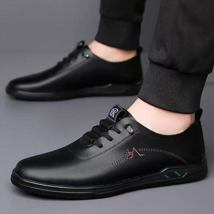 Herren Eleganter leichter Schnür-Casualschuh mit Lederoptik Echoarhiv