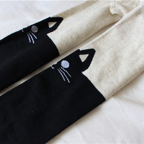 Mädchen Leggings mit Katzenmotiv Echo Archiv