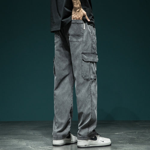 Herren Cargohose im Camouflage-Utility-Stil mit geradem Bein und robustem Canvas Echoarchiv