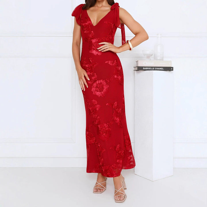 Damen Maxikleid mit floralem Spitzenmuster Echo Archiv