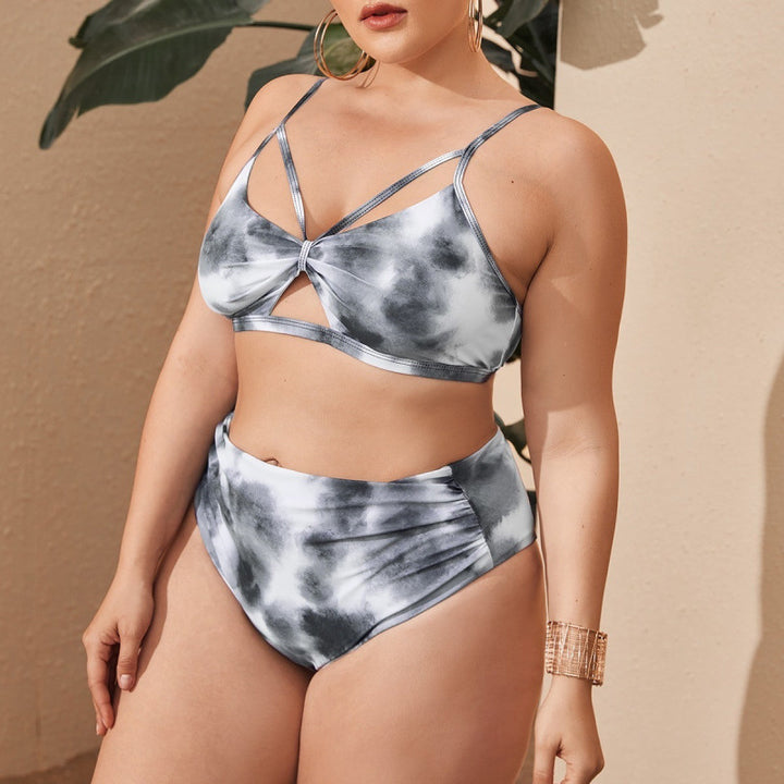 Damen Hochgeschnittener Bikini mit modischem Cut-Out-Design Echo Archiv