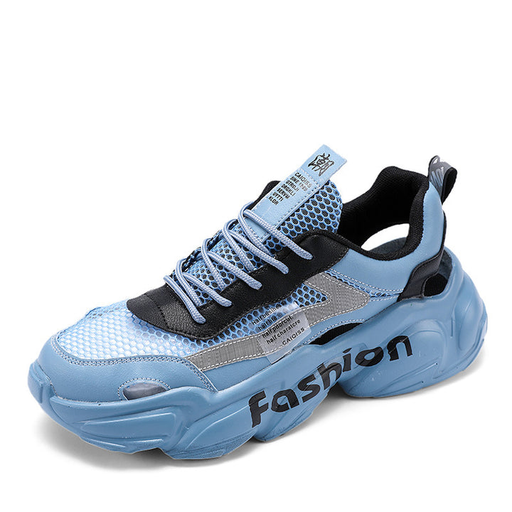 Unisex Voluminöse Chunky-Sneaker mit atmungsaktivem Mesh und profilierter Plateausohle Echoarchiv