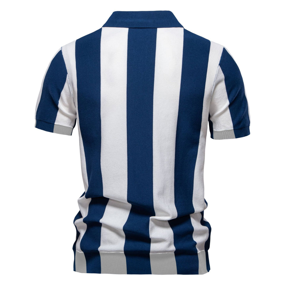 Herren Poloshirt mit modernem Streifenmuster Echoarchiv